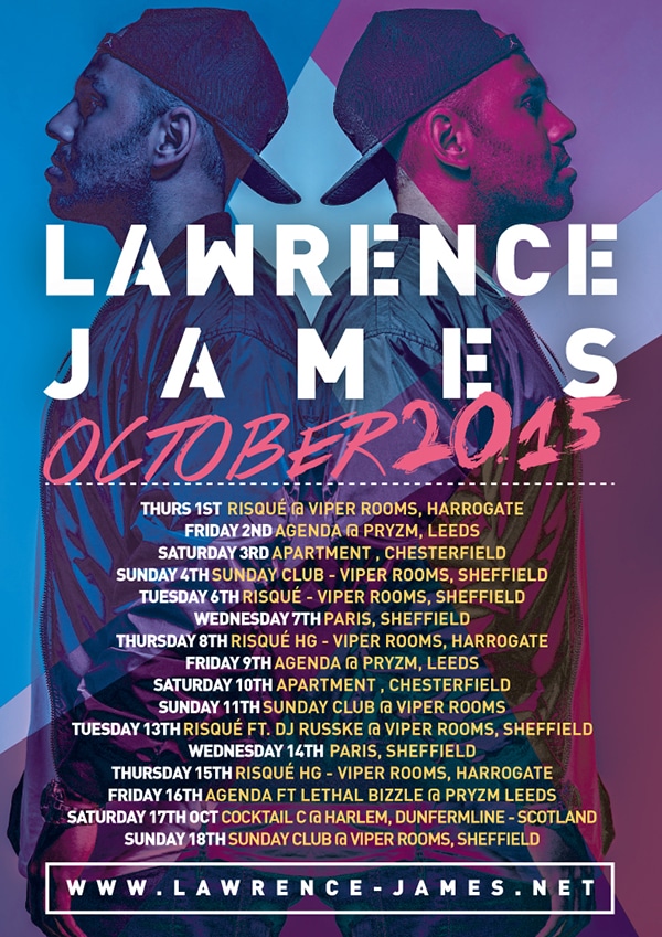 lawrence james, leeds, ministry, sound, hed kandi, talent, music, dj, pioneer, technics, mixing, festivals, design, website, digital