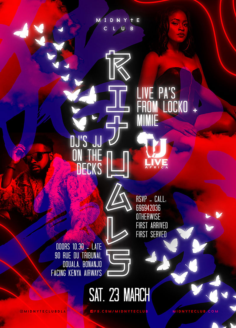 Midnyte Club, Douala, Cameroon, Supperclub, Nightclub, Entertainment, Drink, Dance, Party, Design, Branding, Website