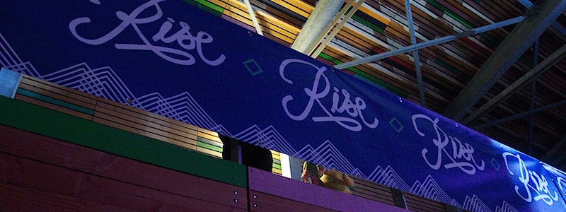 rise, festival, wasteland, ski, france, les deux alps, sigma, live, music, dancing, skiing, mountains, website design, branding, programme, design