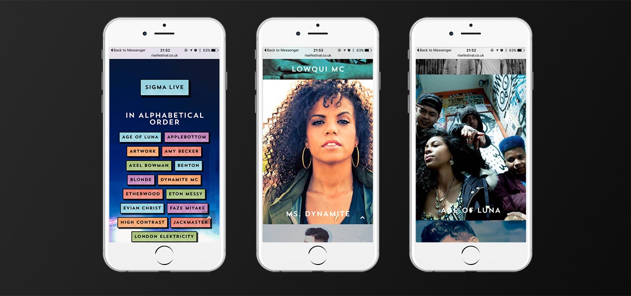 rise, festival, wasteland, ski, france, les deux alps, sigma, live, music, dancing, skiing, mountains, website design, branding, programme, design